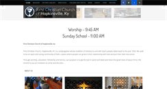 Desktop Screenshot of firstchristianhopkinsville.org